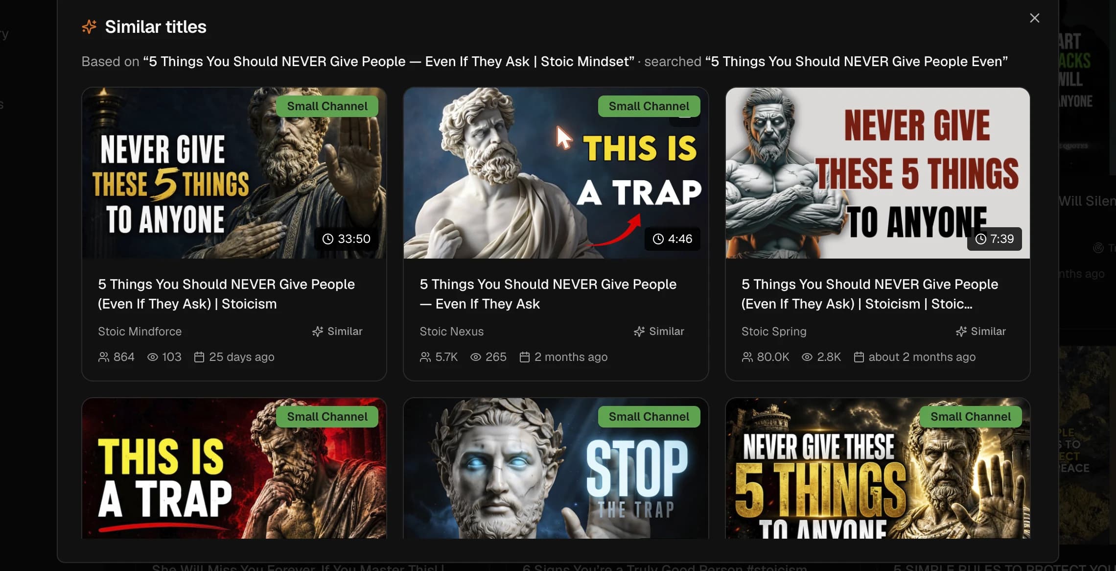 Similar titles — find other videos covering the same concept across YouTube.